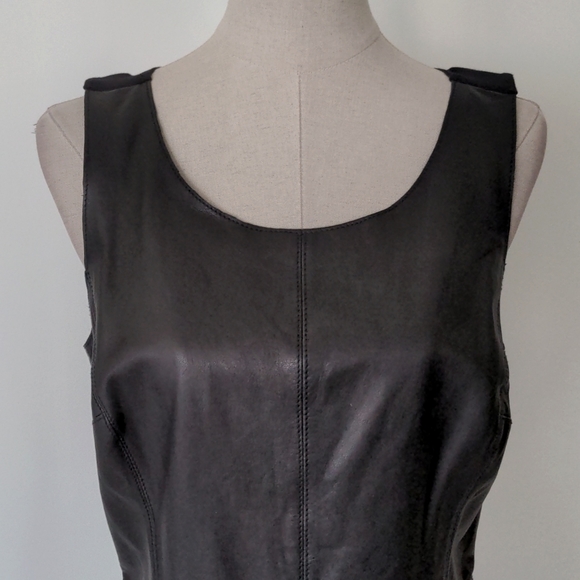 Halogen Leather dress - Picture 2 of 11